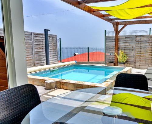 Case-Pilote House | Villa Lanati cosy, piscine privative & vue mer