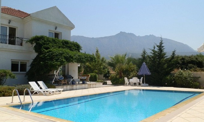 Edremit Villa | Villa Manolya with superb mountain & sea views +pool & gardens in premium area