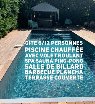 Cerons House | Villa Marcel Spa Sauna Billard Piscine 25mn de Bordeaux