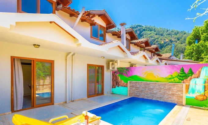 Dalyan Villa | Villa Melek Paradise Private Pool A C Wifi Car Not Required Eco-friendly - 2235