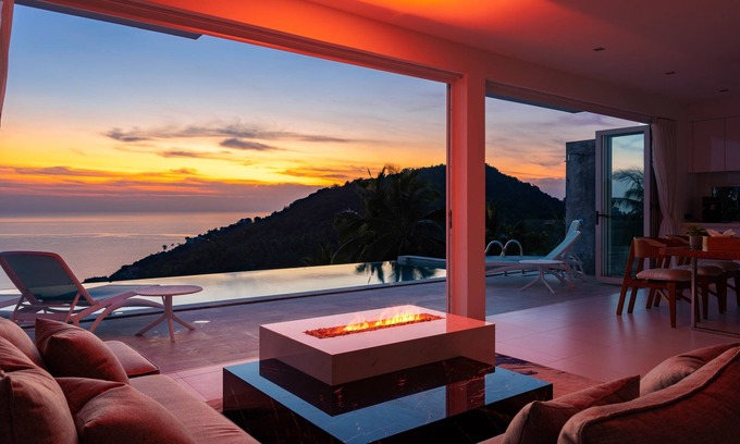 Lamai Villa | Villa Melo ▶ Beach Shuttle | Gym | Fire Feature | Daily Housekeeping
