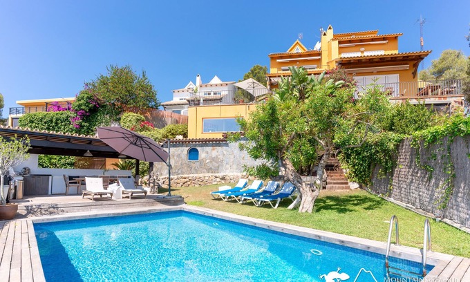 Vallpineda Villa | Villa Miramar, sea Views, Private Pool With Outdoor Kitchen, A/c,