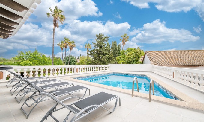 Son Sardina Villa | Villa "Moli dels Reis" very close to Palma with pool, tennis court, a/c and Wi-Fi