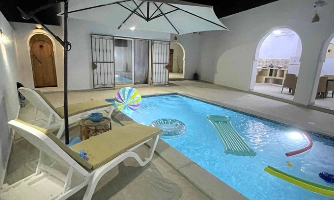 Aghir Villa | Villa NOUSSA with swimming pool near the sea