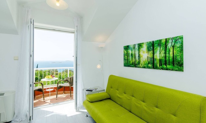 Plat Apartment | Villa Panorama Dubrovnik (A3) - Comfort One Bedroom Apartment with Balcony and sea View