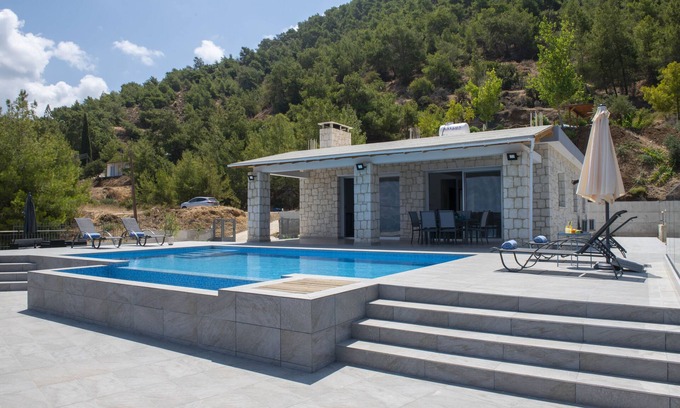 Latchi Villa | Villa Paradise Blue, AMAZING Sea& Mountain Views,Walk to the Beach