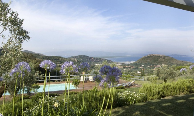 Porto Ercole Villa | Villa Pimpinnacolo, Porto Ercole, Monte Argentario, Tuscany, with pool and view