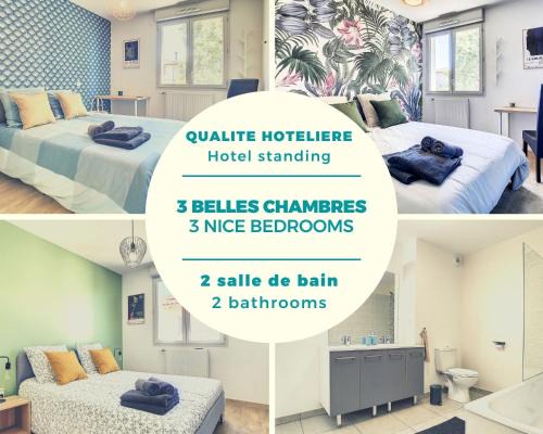 Tournefeuille Villa | Villa Poète avec jardin 3 Chambres Parking gratuit
