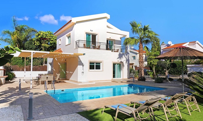 Ayia Thekla Villa | Villa Posidonia - 200m from Sandy Beach