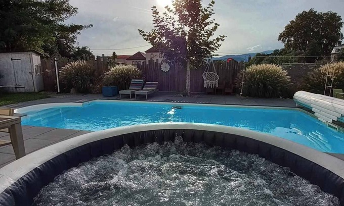 Issenheim House | Villa, private heated pool, spa, 4 bedrooms, cinema room