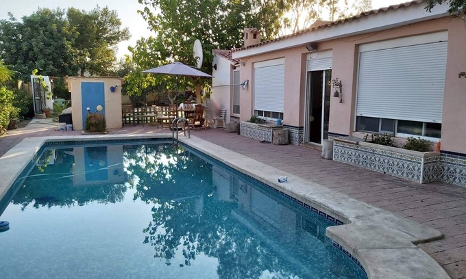 Mutxamel Villa | Villa private pool bbk terrace wifi quiet area 15 min from the beach
