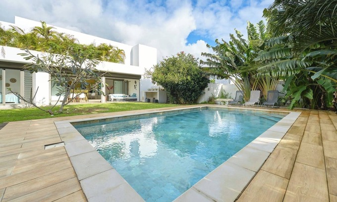 Bain Boeuf House | Villa Pur'Nam,4 bedrooms, 5 min walk to the beach