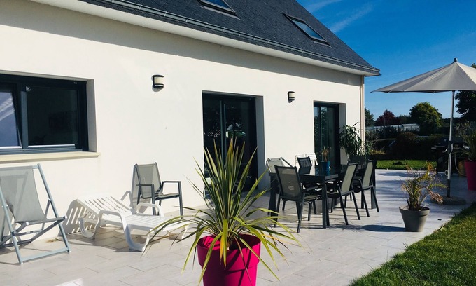 La Foret-Fouesnant House | Villa sea view aquatic area to share