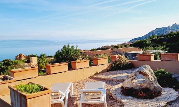 Costa Paradiso Villa | Villa Sirius, fantastic sea view, private SPA, Jacuzzi, Wifi, IUN Q9493