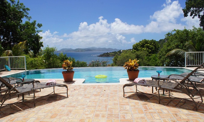 Estate Chocolate Hole and Great Cruz Bay Villa | Villa Solare - Private Pool! Awesome sunset view!