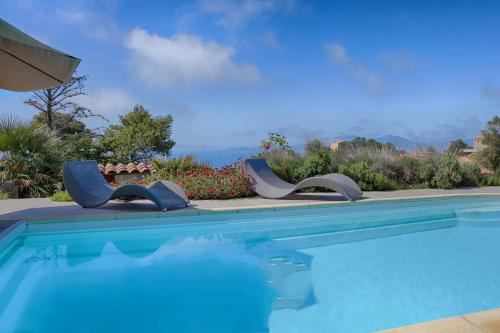 Coti-Chiavari Villa | Villa spacieuse avec piscine à Coti-Chiavari
