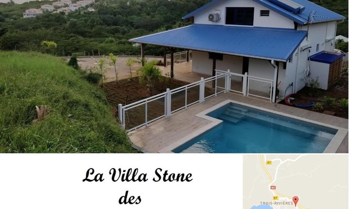 Quartier Desert Villa | Villa Stone pour 8 personnes, piscine chauffée 5 euros par jour, accès PMR, 5 étoiles