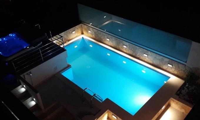 Okrug Gornji House | Villa Tanja - ATTRACTIVE HOUSE on the sea, with pool and SPA pool, for 10 guests
