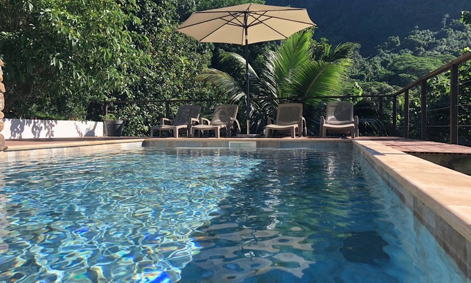 Vaiare Villa | Villa Te Fetia Nui Moorea - Pool and sea view
