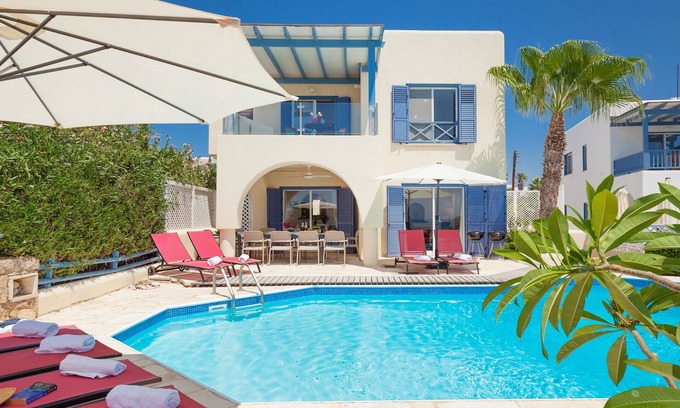 Kissonerga Villa | VILLA TOPAZ BAY - Great Location, 4 Beds, Private Pool
