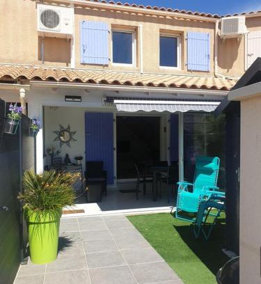 Portiragnes-Plage House | Villa tout confort dans résidence privée avec piscine à 500m de la plage - Climatisation, WIFI, parking