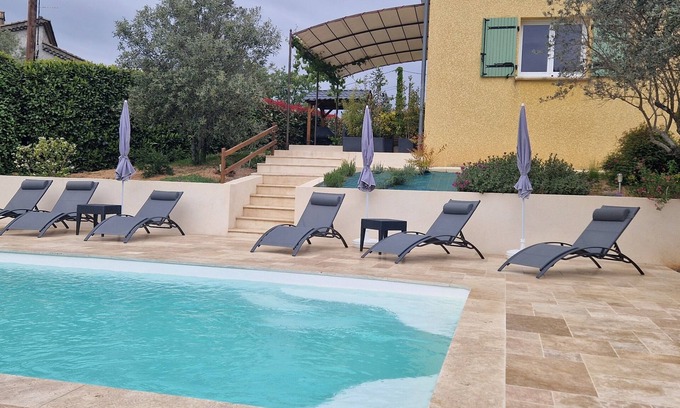 Rosieres Villa | Villa Tout Confort L'orchidée Avec Piscine Chauffée