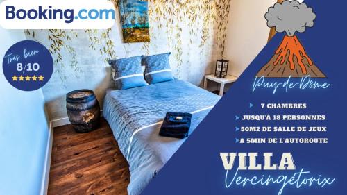 Romagnat Villa | Villa Vercingétorix - groupe, Billard - Jacuzzi Spa