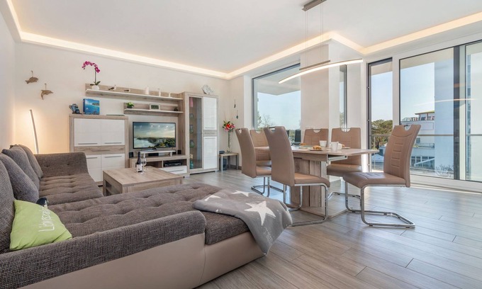 Binz Apartment | Villa Vogue apartment no. 11, 100 sqm, 2 bedrooms, balcony, max. 5 persons