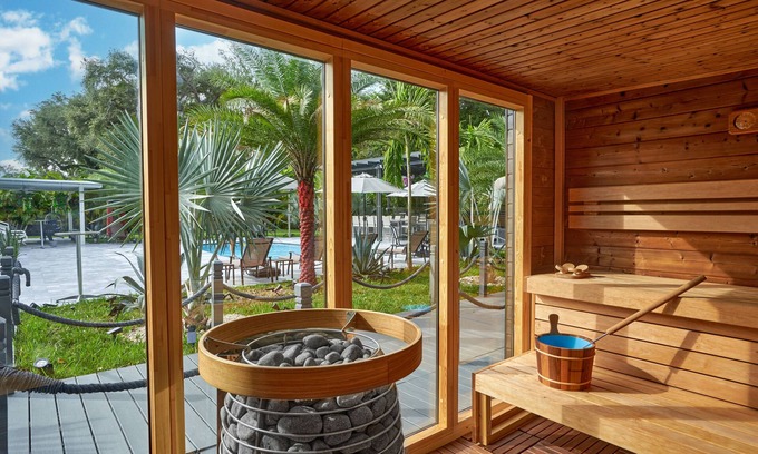 North Miami House | Villa with Outdoor Sauna + Bar + Pergola w/games