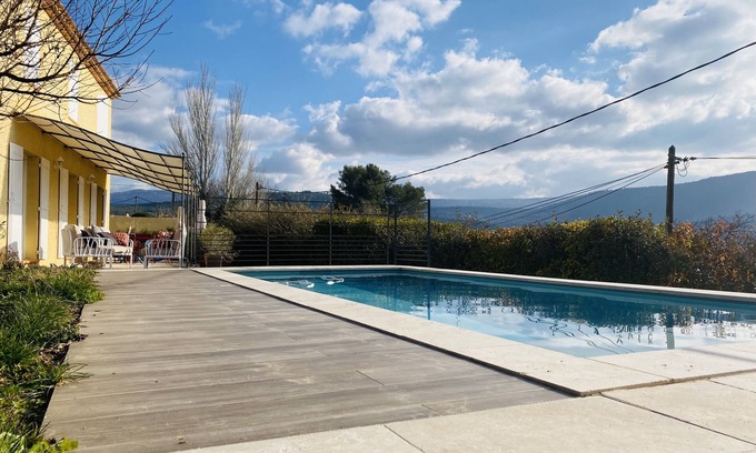 Saint-Zacharie House | Villa with pool & view & air conditioning