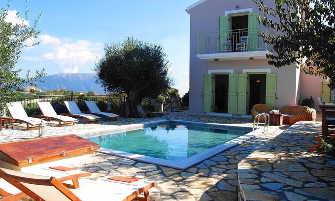 Katsarata Villa | Villa with Private Pool Built with Traditional Kefalonian Architecture