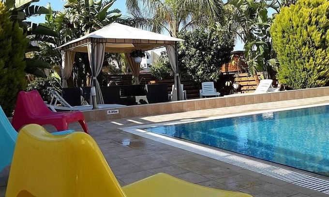 Pernera Villa | Villa With Private Pool, Sea View With Grass And 2 Gazebos