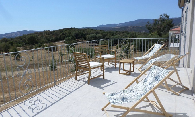 Sollacaro Villa | Villa with sea and nature view, available in August!