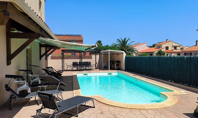 Saint-Cyprien Plage Villa | 🌴 Villa with swimming pool 6 minutes from the port – Saint-Cyprien