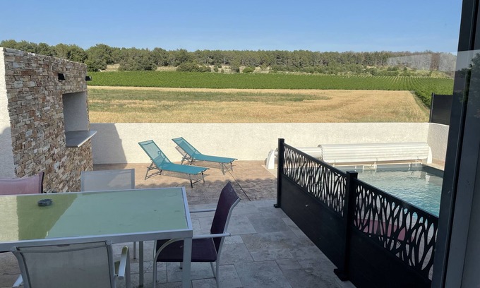 Maureilhan Villa | Villa with swimming pool, 20 minutes from the sea.
