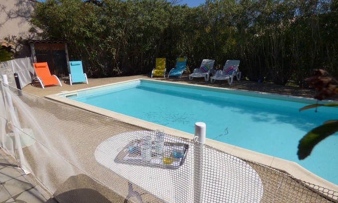 Lespignan House | villa with swimming pool in 9 km of the sea