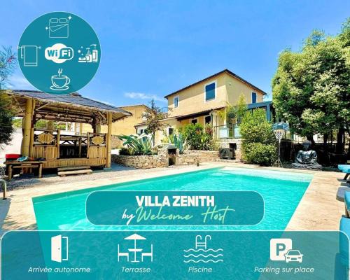 Caremeau Villa | Villa Zénith, Piscine & Paillotte Bambou