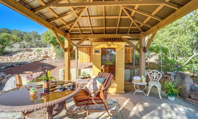 Cornville Cottage | Vineyard Views & Sauna at Cornville Home!