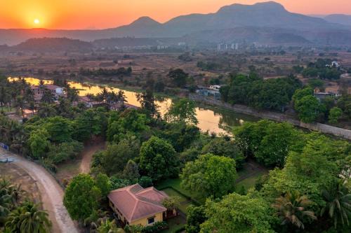 Karjat Villa | Vintage Estate - Lakeside allure with vintage decor,A plunge pool & A lawn featuring a charming gazebo
