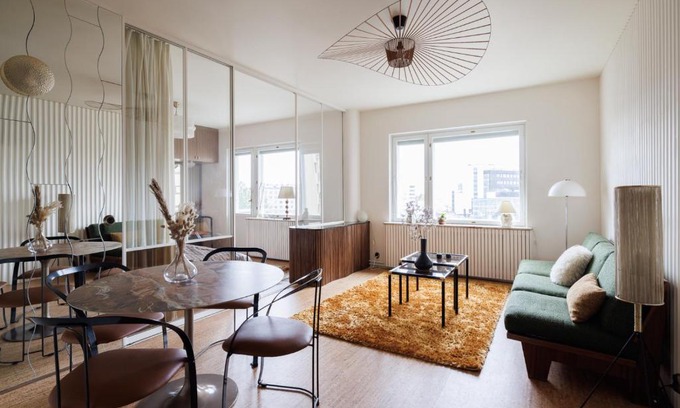 Meilahti Apartment | Vintage Glamour Suite, parveke, parkkipaikka