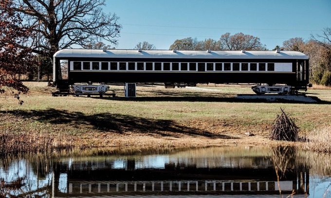 Long Lane Cabin | Vintage Luxury Railcar Retreat on 10 acres overlooking Pond