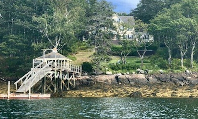 East Boothbay House | Vintage Victorian Oceanfront with Deep Water Dock and Pool