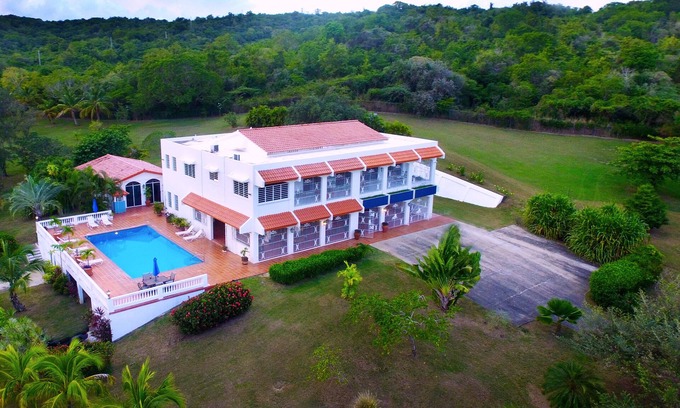 Puerto Real Villa | Vista Linda on Vieques Island-Gated estate with spectacular Caribbean views
