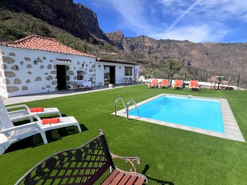 San Bartolome de Tirajana House | Vivelorural Abuela María 3, garden & pool