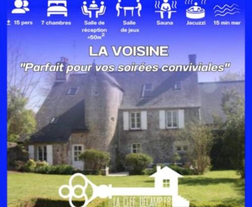 Valognes House | Voisine 15pers SPA Billard 15min Mer