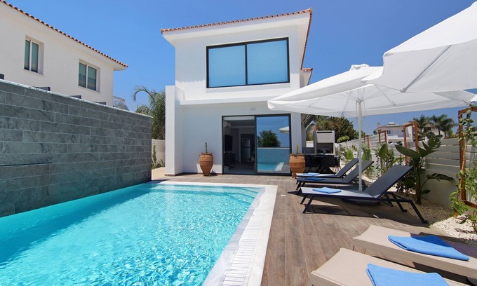 Ayia Thekla Villa | Votsalo Villa - 30m from Med Sea