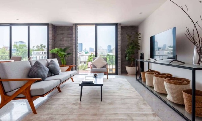 Colonia Roma Apartment | w* | Charming 2BR Duplex in Roma Norte