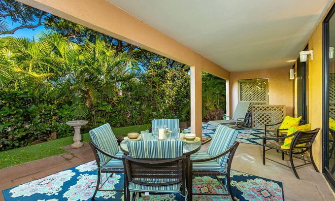 Wailea Condo | Wailea Ekahi 36B: Ground Floor, Lush Garden Views
