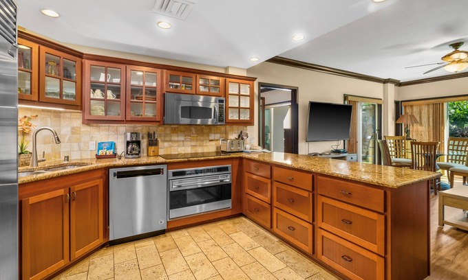 Wailua Condo | Waipouli Beach Resort C105 - Ground Floor, Garden views, central A/C, W/D