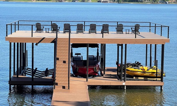 Cedar Creek Reservoir House | WAITING FOR YOU! BRAND NEW WATERFRONT LUXURY W/PARTY DOCK!